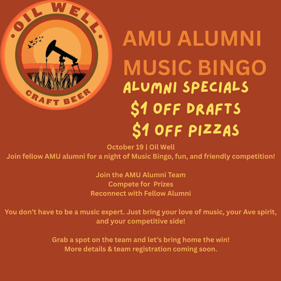 Alumni Music Bingo at Oil Well